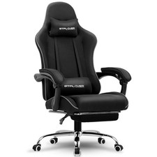 GTPLAYER Gaming Chair with Footrest, Computer Chair with and Lumbar Support, ...