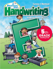 5Th Grade Cursive Handwriting Workbook Level E by - Learning Workbooks for Kids