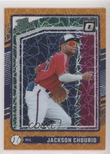 2024 Donruss Optic Rated Prospects Orange Velocity Prizm Jackson Chourio 1kn1
