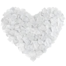1000 Pcs Artificial Silk Rose Petals Decoration Wedding Party Color White