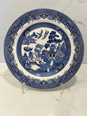 Churchill Willow Ware 10.25 Inch Plate Blue