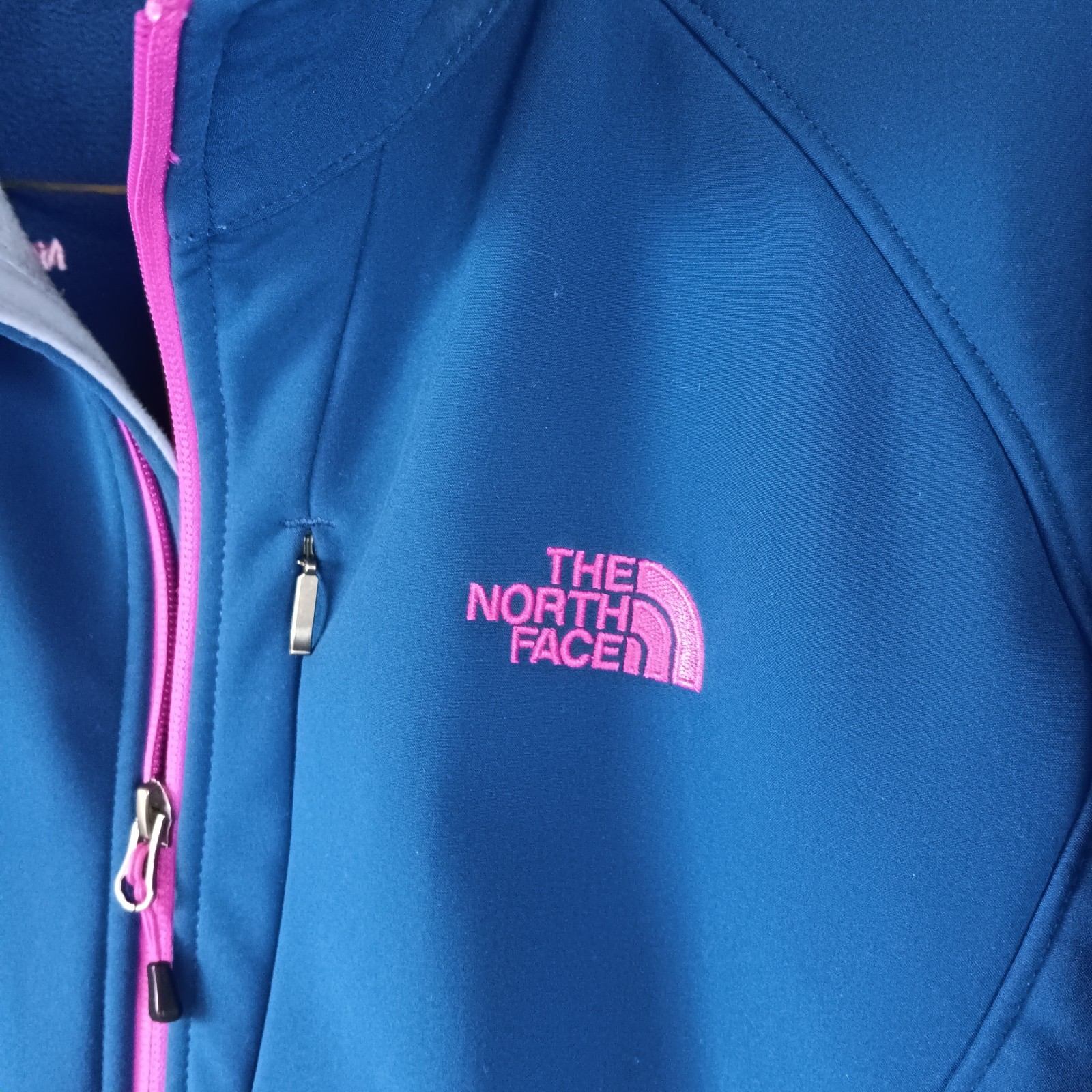 The North Face Women's Blue Pink Soft Shell Jacket XXL Full Zip thumbnail 4
