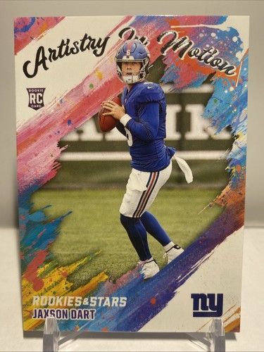 2025 Panini Rookies & Stars - RC Jaxson Dart #16 Artistry In Motion Giants