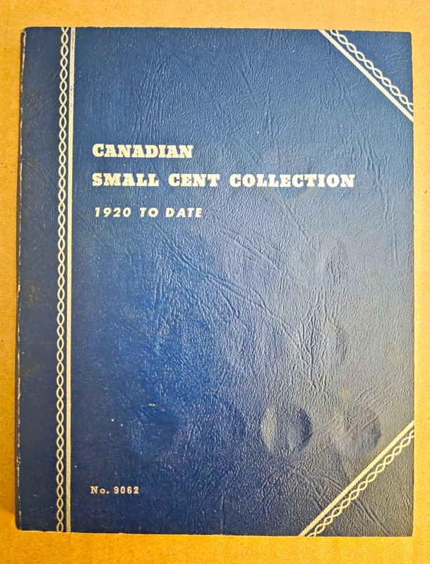 Whitman Canadian Small Cent Collection Coin Folder 1920 to Date No. 9062