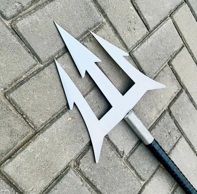 Handmade Aquaman Trident - Hand-forged Three arrow Blade | Poseidon Spear, Movie