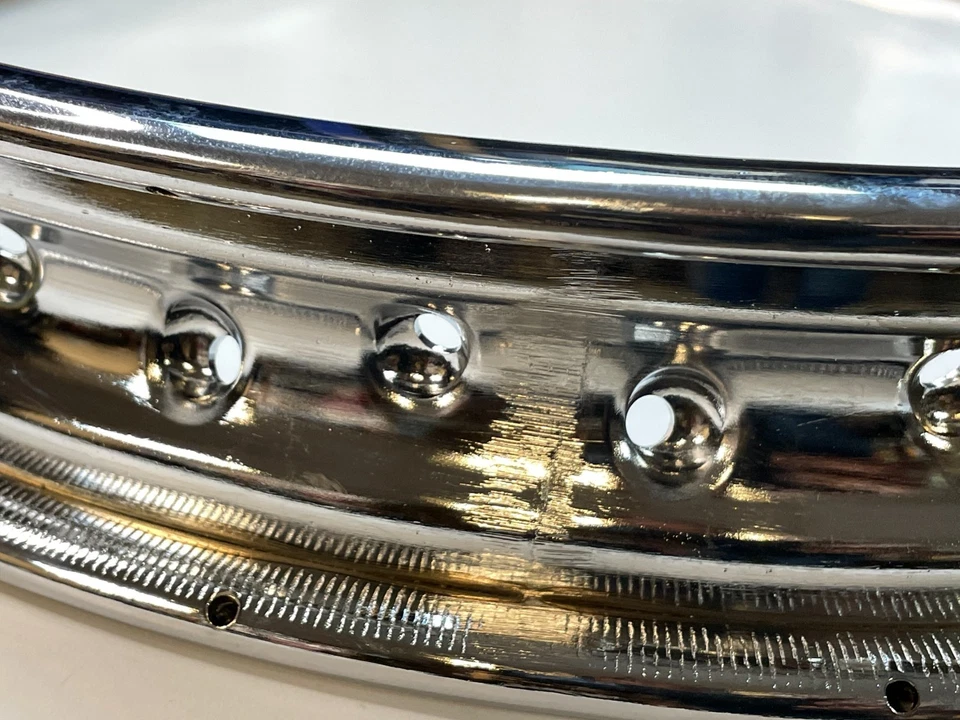 Triumph Bonneville 750 T140 NOS CWC Rear Wheel WM3-18 - Image 3 of 4