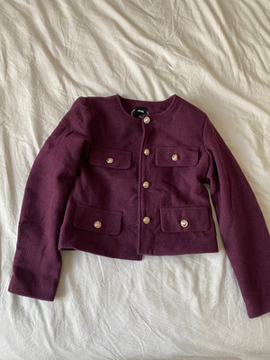 Sinsay Blazer Jacke Damen S weinrot