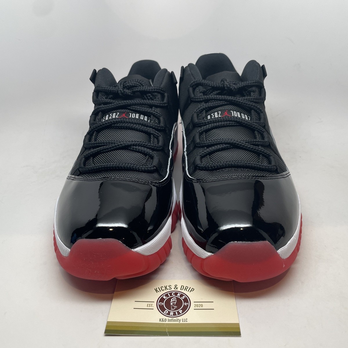 Size 13 - Nike Air Jordan 11 XI Low Retro 2025 Bred Black/Red
