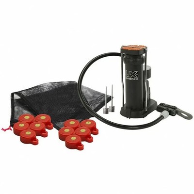 UMAREX Big Blast Soda Bottle Target Inflator Cap Set w/ Air Pump Red 2211188