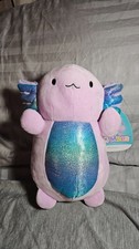 Squishmallows Kellytoy Plush Hug Mees Monica the Axolotl 10" NWT New with Tag