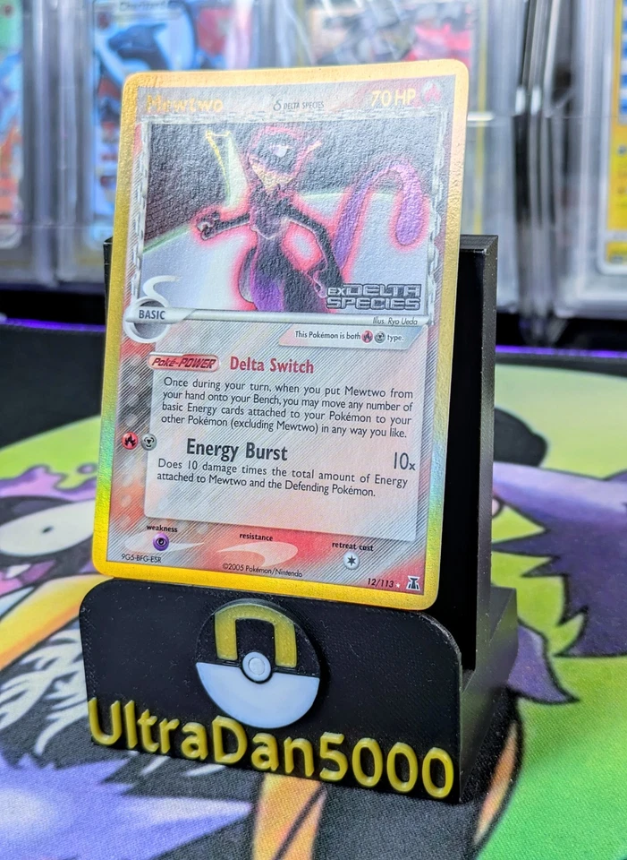 Mewtwo 12/113 EX Delta Species Reverse Holo Stamped Pokemon TCG - Image 2 of 4