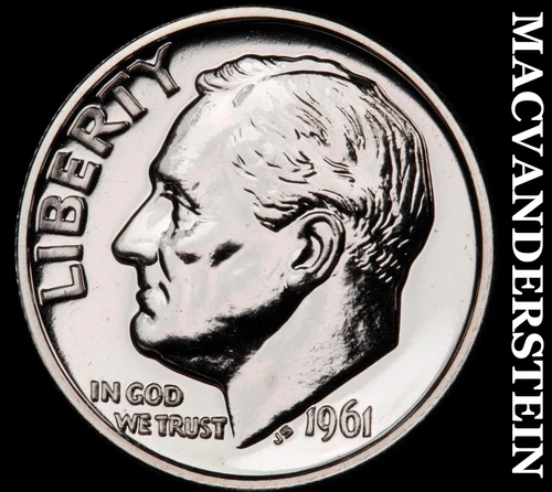1961 Roosevelt Dime- Silver Choice Gem Proof Luster No Reserve #i2432