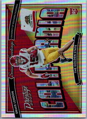 2022 Panini Prestige #SG-9 Drake London Seasons Greetings