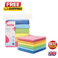 Multi-Purpose 40x40 cm Microfiber Cloths - 6 Color-Coded for Hygienic Cleaning