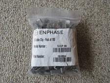 100 Pack - Enphase Q-CLIP-100 Solar Cable Clips For Enphase IQ6 IQ7 IQ8 Inverter