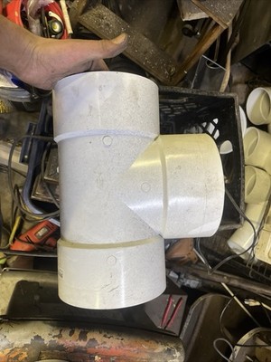 IPEX PVC Sewer and Drain  Sanitary Bull Nose Tee 414106BC IPEX Canplas 414106BC
