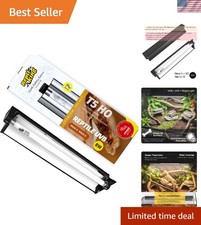 Upgraded T5 UVB Reptile Light, 10.0 UVB 8W German Made Fluorescent Lamp and F...