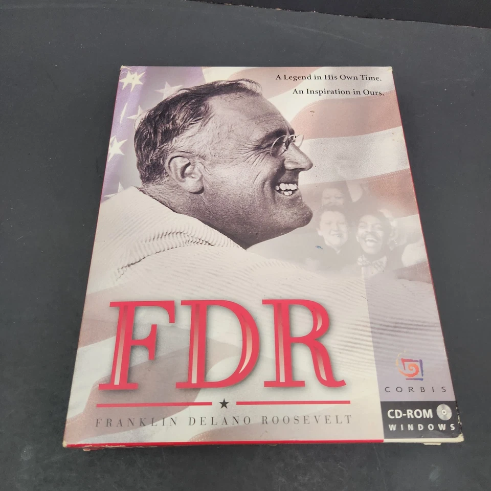 vintage pc software : FDR Franklin Delano Roosevelt CD ROM for Win 95 NEW - Image 2 of 4