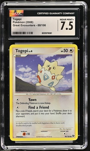 Togepi graded CGC 7.5 for sale on eBay