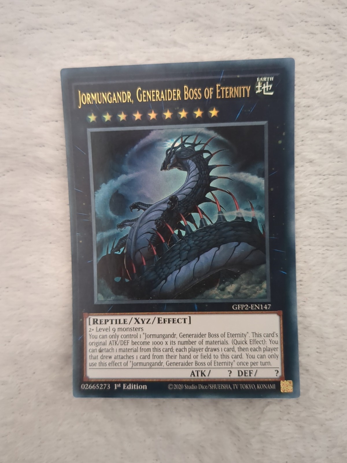 GFP2-EN147 Jormungandr, Generaider Boss of Eternity Ultra Rare 1st Edition