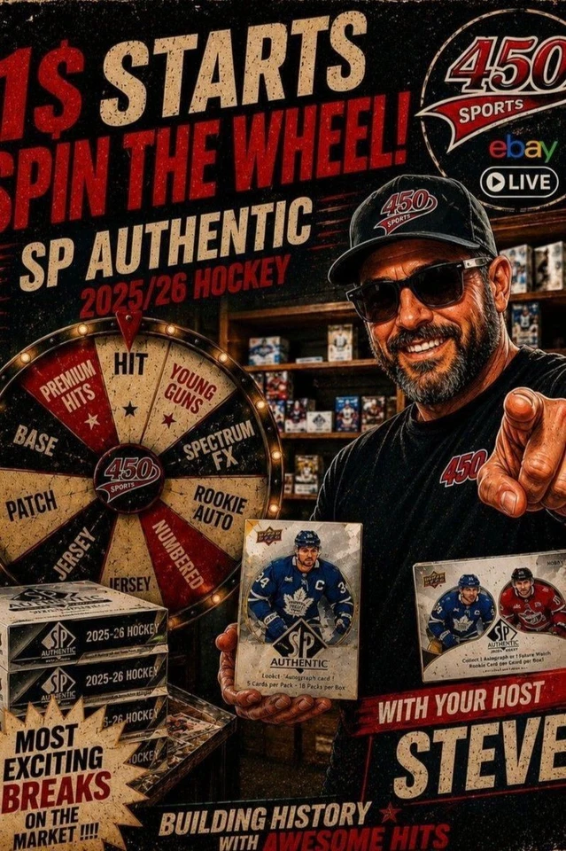 $1 AUCTIONS! LIVE HOCKEY BREAK + PENNY DROP! – BREAK #262