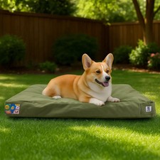 Sytopia 30" Canvas Outdoor Dog Bed - Medium, Heavy-Duty, Waterproof