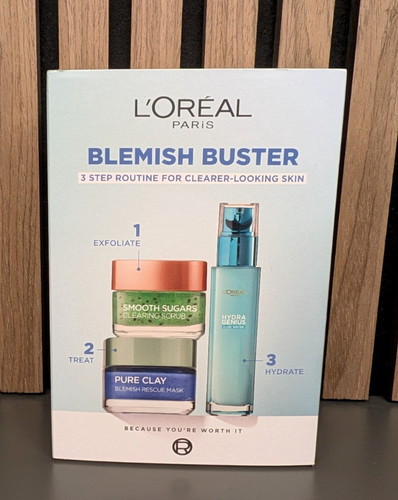 Women's L'Oreal Paris Blemish Buster Skin Care Set 3 Step Routine For Skin