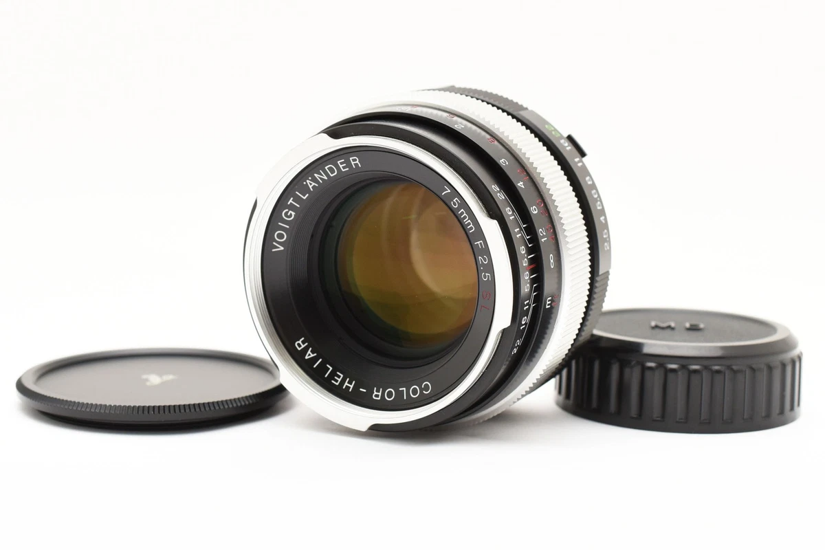 Voigtländer Camera Lenses 75mm Focal f/2.5 Maximum Aperture for
