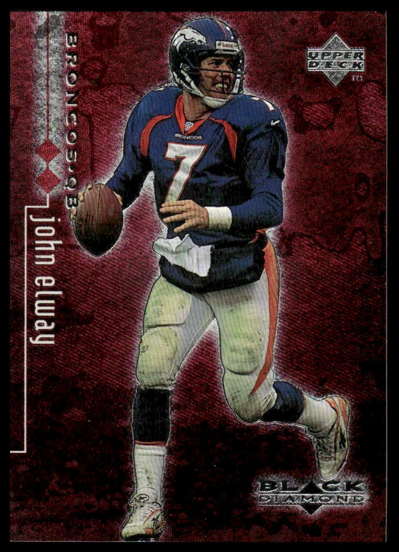 1998 Upper Deck Black Diamond Rookie Edition #25 John Elway /3000 Double Broncos