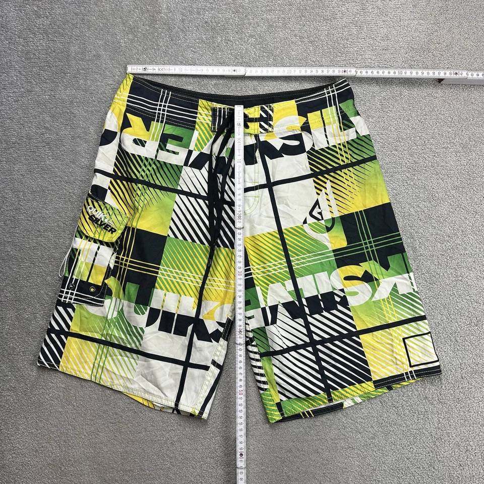 QUIKSILVER Herren Badehose Badeshorts Gr. 32 Beach Board Shorts Logo 13715 Grün - Bild 2 von 4