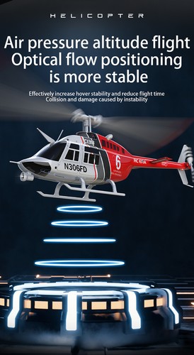 RC ERA C138 Bell-206 1/33 RC Simulation Helicopter 3D 6CH Gyro Remote Control - Picture 10 of 25