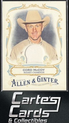 Cord McCoy 2016 Topps Allen & Ginter #FSRA-CMC Relic Full-Size Design A Rodeo