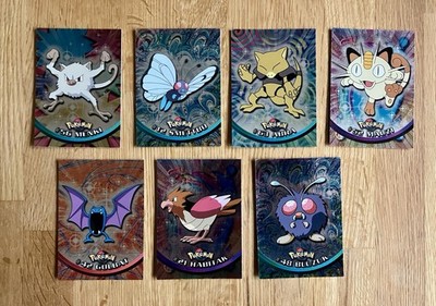 Pokemon Topps Holo Bundle - 7 Cards - TV Animation Edition - 1999 - German