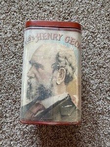Vintage Henry George 5-cent cigar tin