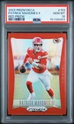 2024 PANINI PRIZM DECA RED PRIZM #153 PATRICK MAHOMES II 48/199 PSA 10