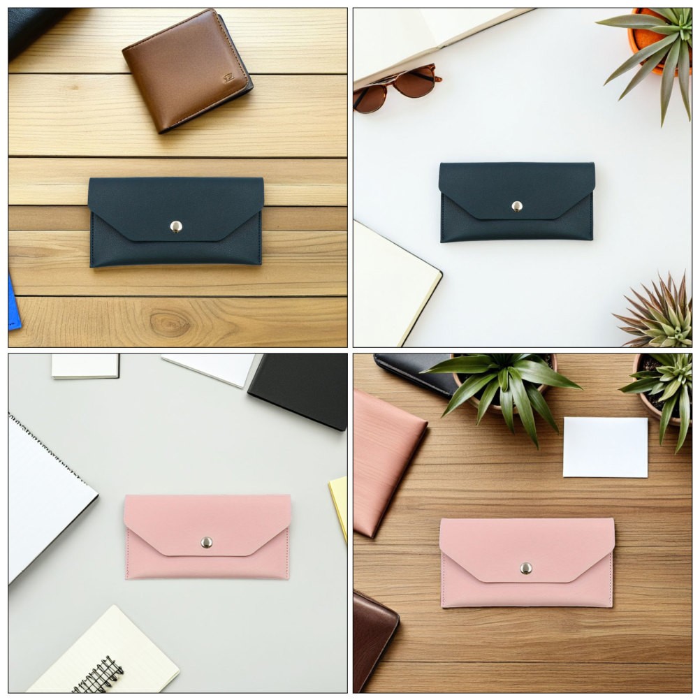 3 Pcs Envelope Wallet Money Budget Organizers for Cash Coin Pouch Cute