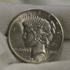1926 US Peace Silver Dollar $1 Nice AU Details (Cleaned)