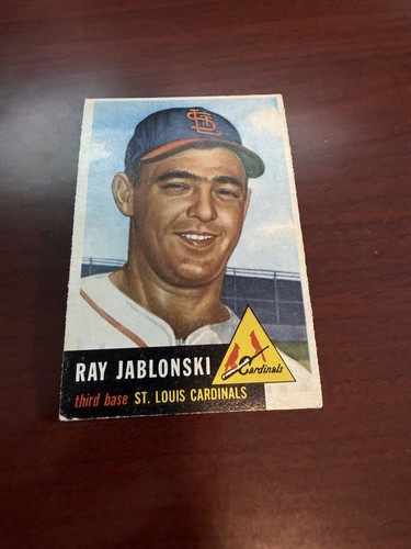 Ray Jablonski #189 1953 Topps card