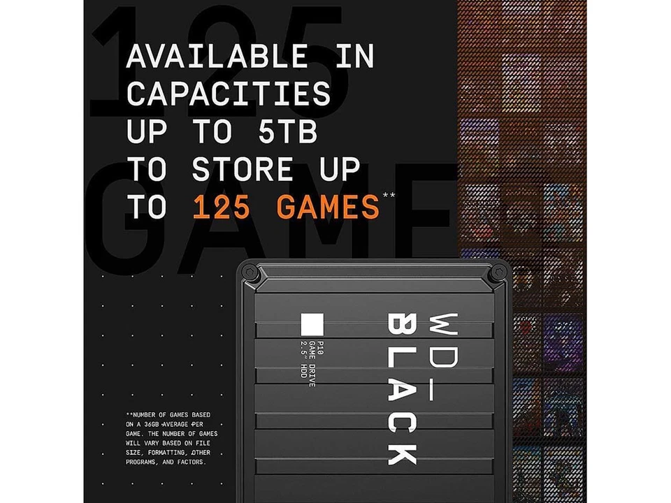 WD Black 5TB P10 Game Drive Portable External Hard Drive for PS5/PS4/Xbox - Image 4 of 4