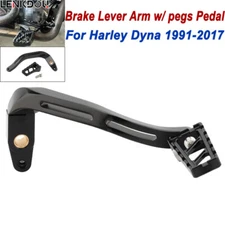 For Brake Lever Arm Pegs Pedal Kit Harley Dyna 91-17 Super Wide Glide Street Bob