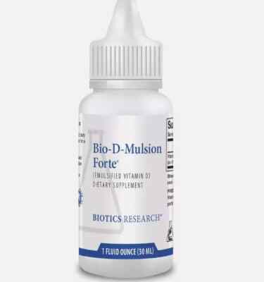 Biotics Research Bio D Mulsion FORTE  Emulsified Vitamin D3 Drops 2000 IU