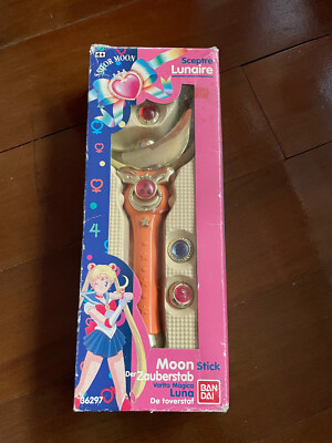 Sailor Moon Sailormoon Mondstock Moon Stick Scepter Cresant Wand 1992 Bandai