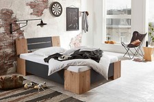 Futonbett LINZ Bett 140x200 Schlafzimmerbett in 4 Farben optional mit Rollrost