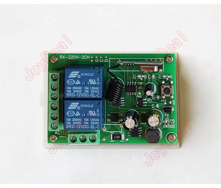 110V/220V 433Mhz Universal-Funkfernbedienungsschalter LED-Lichtsender 2CH-Relais - Bild 3 von 4