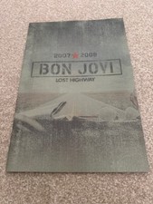 BONJOVI BON JOVI 2007 2008  LOST HIGHWAY TOURBOOK PROGRAM ONLY FROM THE CONCERT