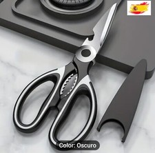 TIJERAS DE COCINA DE ACERO INOXIDABLE  MULTIFUNCIONAL CON ESTUCHE PROTECTOR