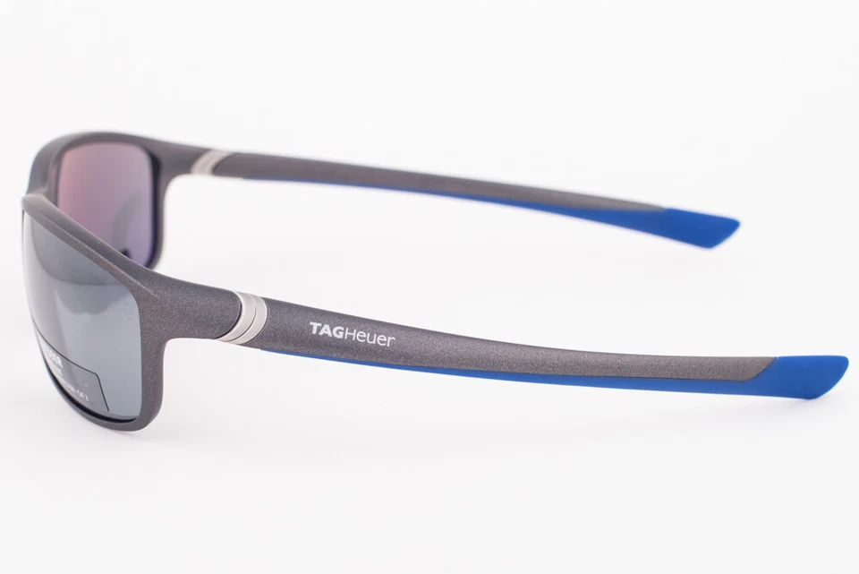 Gafas de sol para exteriores Tag Heuer 27 grados 6021 gris oscuro/azul TH6021 904 62 mm Foto 3 de 3