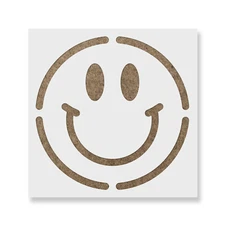 Smiley Face Stencil - Durable & Reusable Mylar Stencils