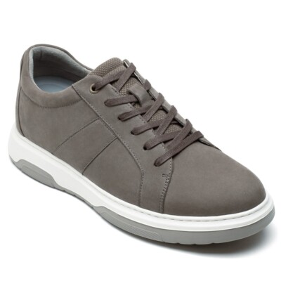 US9 CMR 2.76''/7CM MEN Elevator Shoes gray nubuck tall men Sneakers