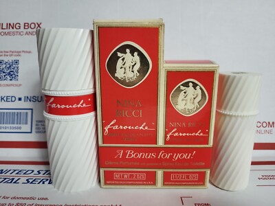 Vtg Nina Ricci Paris New York FAROUCHE Spray Eau de Toilette - 2 Oz, & Creme